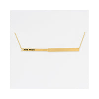 Mas Animo Hidden Affirmation Message Necklace In Gold Finish by My Focus Jewelry