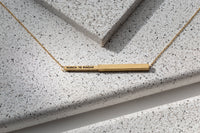 Nunca Te Rindas Hidden Affirmation Message Necklace In Gold Finish by My Focus Jewelry